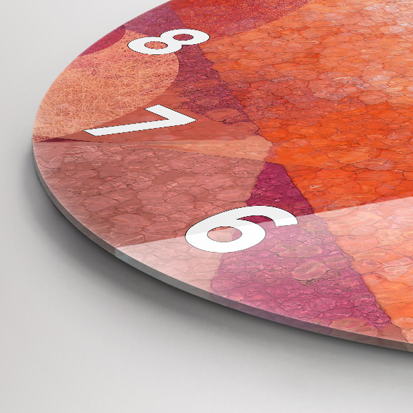 Kerek fali üvegóra Geometriai absztrakció