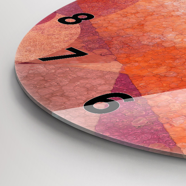 Kerek fali üvegóra Geometriai absztrakció