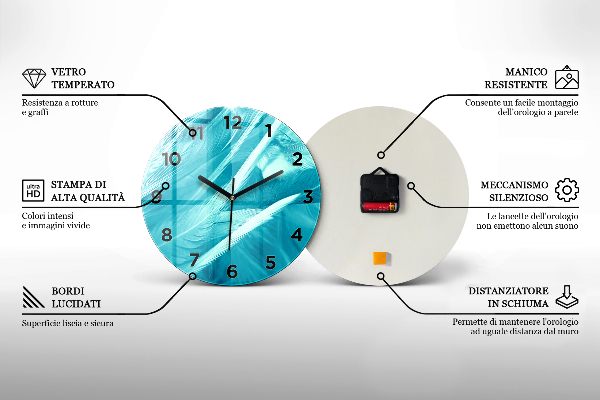 Kerek fali üvegóra Geometriai absztrakció