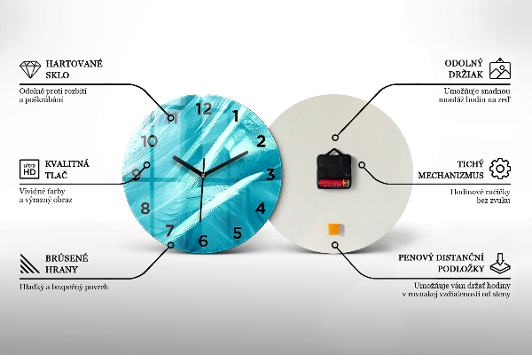 Kerek fali üvegóra Absztrakt geometria