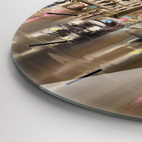 Kerek fali üvegóra Párizs városának építészete