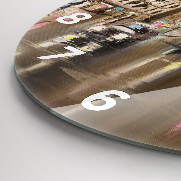 Kerek fali üvegóra Párizs városának építészete