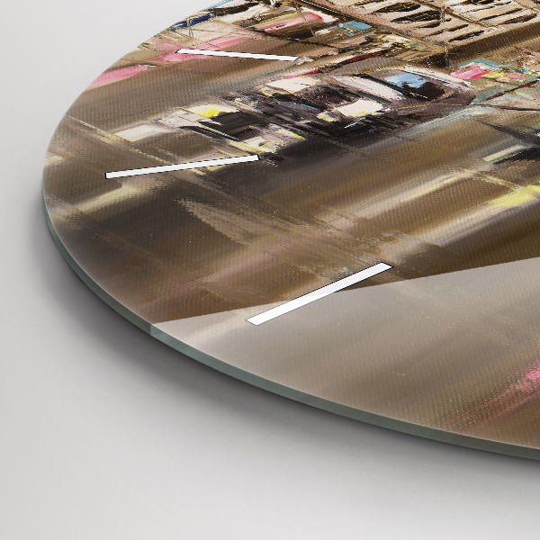 Kerek fali üvegóra Párizs városának építészete