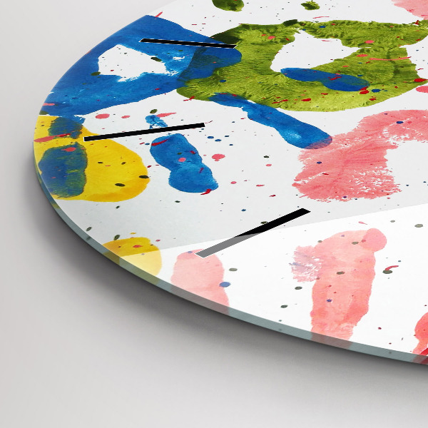 Kerek fali üvegóra Gyermek kézlenyomatok