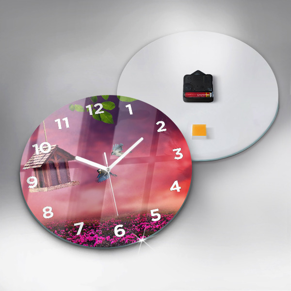 Kerek fali üvegóra Madárház