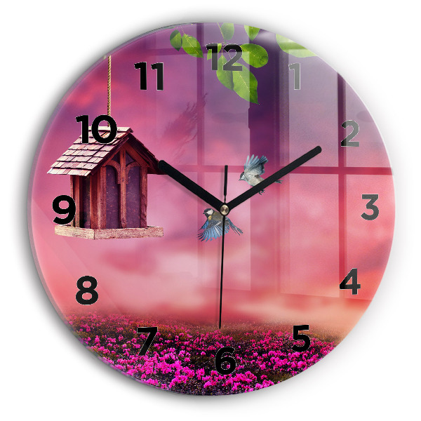 Kerek fali üvegóra Madárház