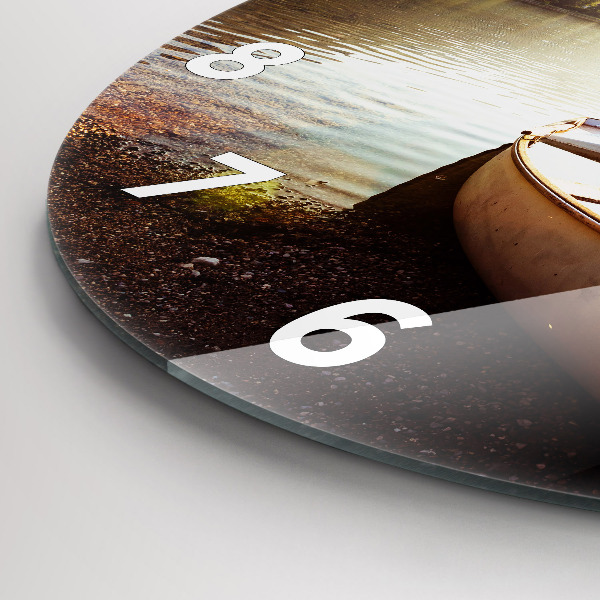 Kerek fali üvegóra Kilátás a tóra