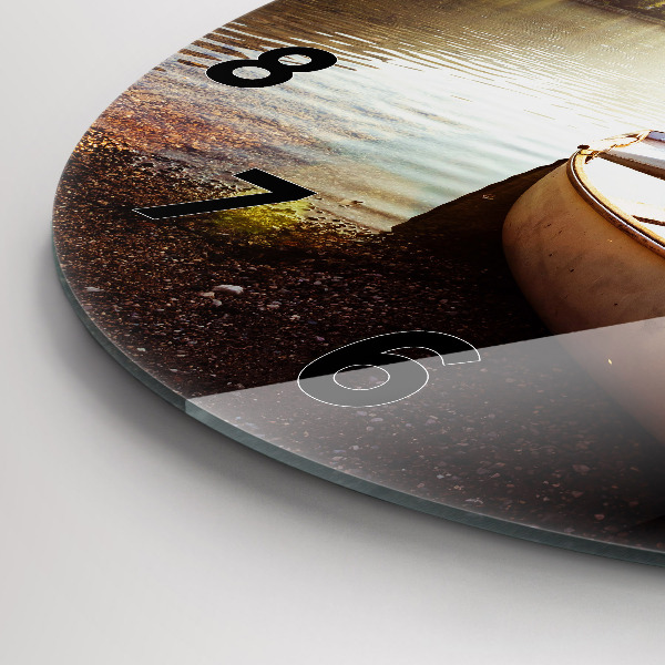 Kerek fali üvegóra Kilátás a tóra