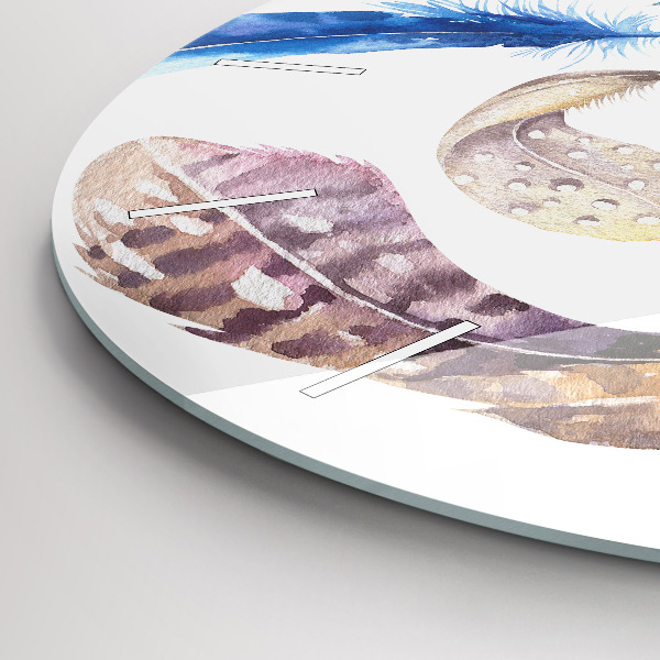 Kerek fali üvegóra Retro művészeti illusztráció