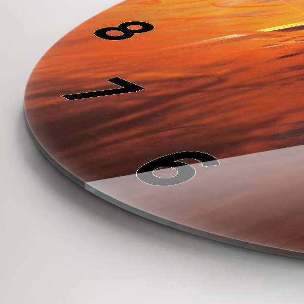 Kerek fali üvegóra Lovag karddal