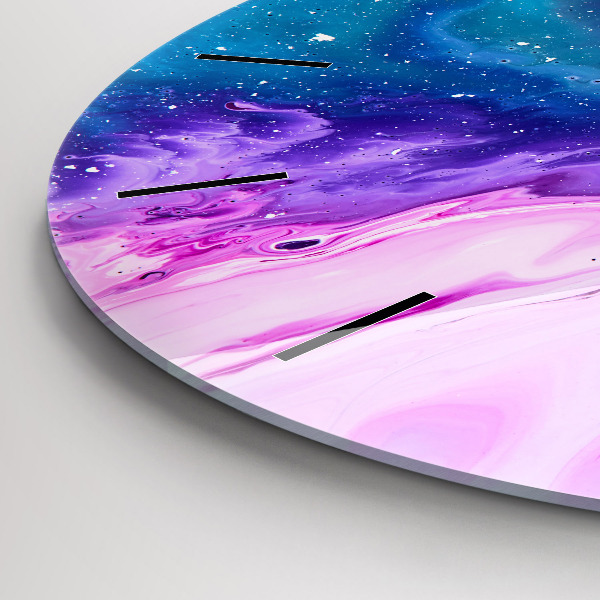 Kerek fali üvegóra Színes háttér