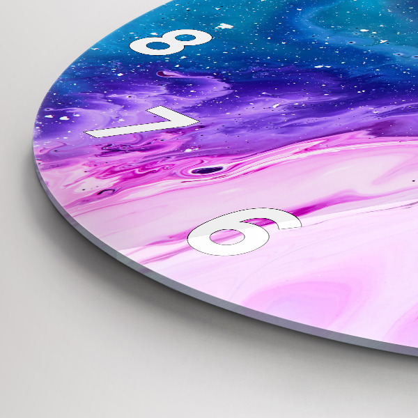 Kerek fali üvegóra Színes háttér