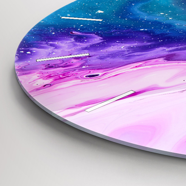 Kerek fali üvegóra Színes háttér