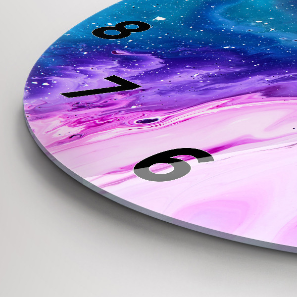 Kerek fali üvegóra Színes háttér