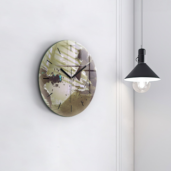 Kerek fali üvegóra Robot vs szamuráj harc