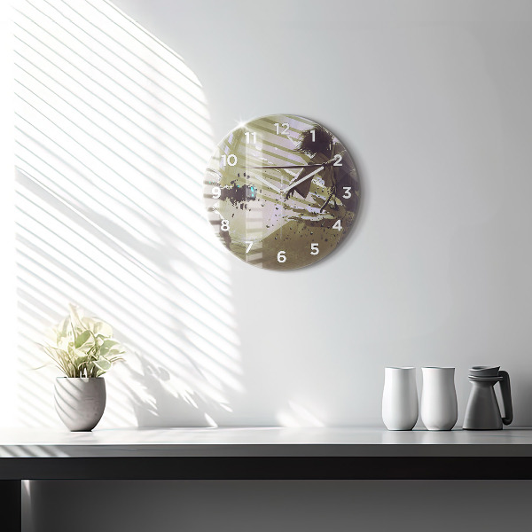 Kerek fali üvegóra Robot vs szamuráj harc