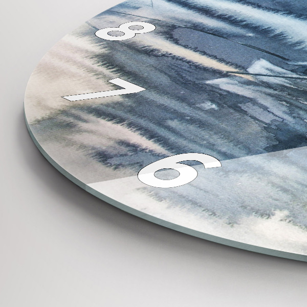 Kerek fali üvegóra Halász a tavon