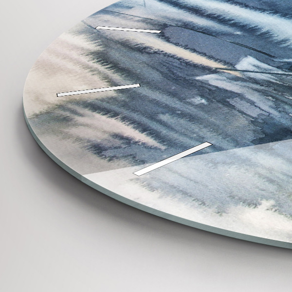 Kerek fali üvegóra Halász a tavon