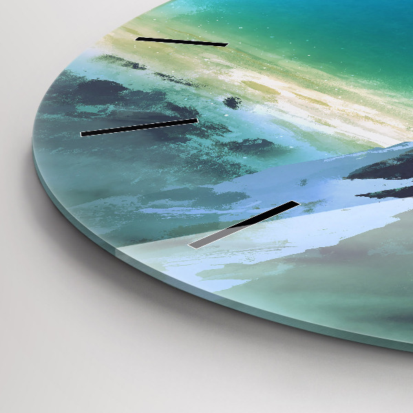 Kerek fali üvegóra Ember a Holdon