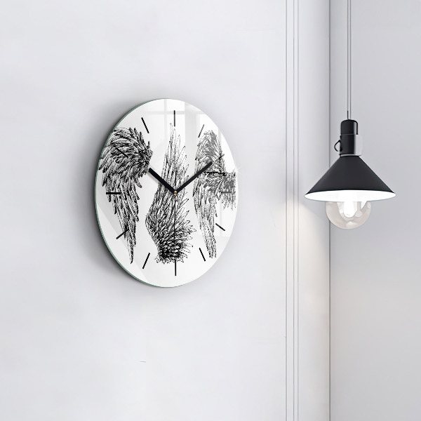 Kerek fali üvegóra Angyal szárnyai