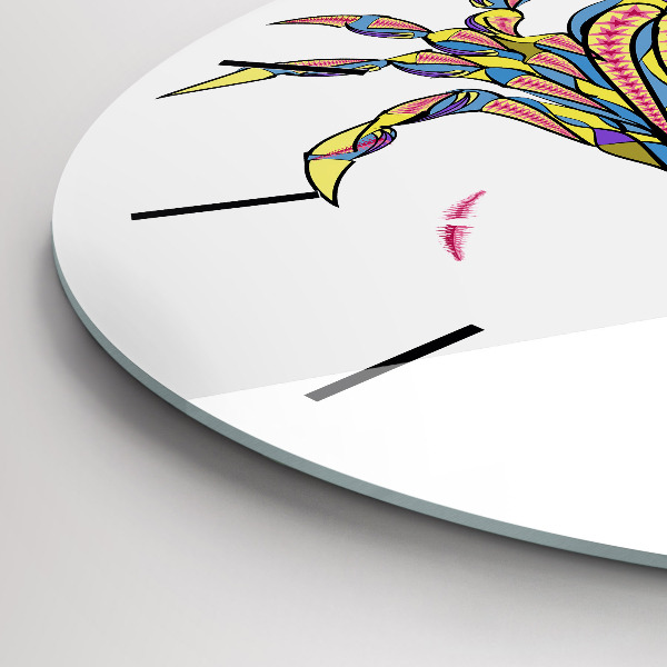 Kerek fali üvegóra Etnikai rák