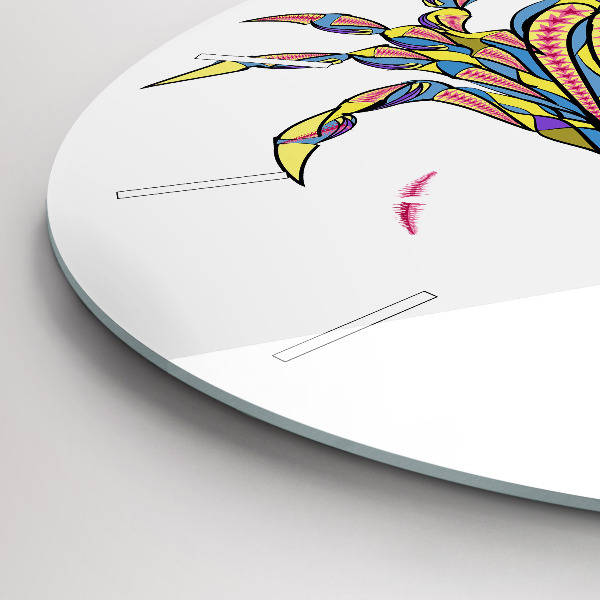 Kerek fali üvegóra Etnikai rák