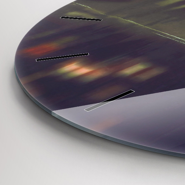 Kerek fali üvegóra Emberek esernyővel