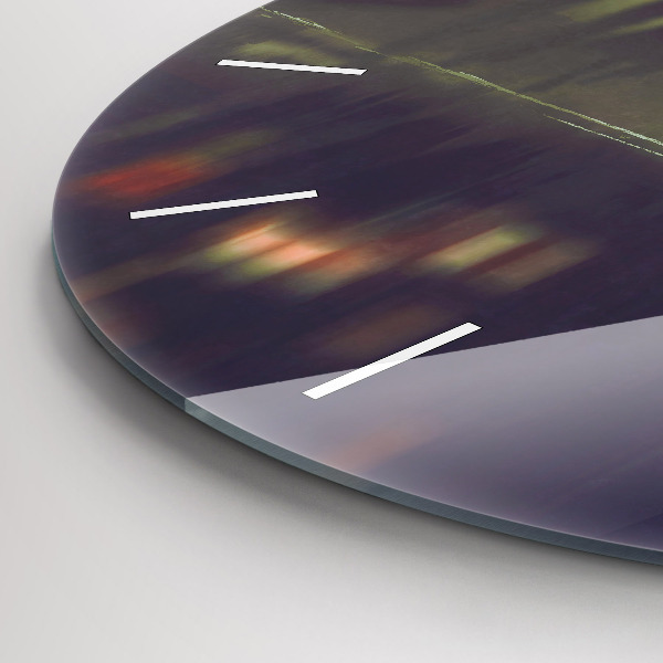 Kerek fali üvegóra Emberek esernyővel