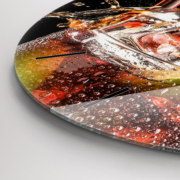 Kerek fali üvegóra Igyál jéggel