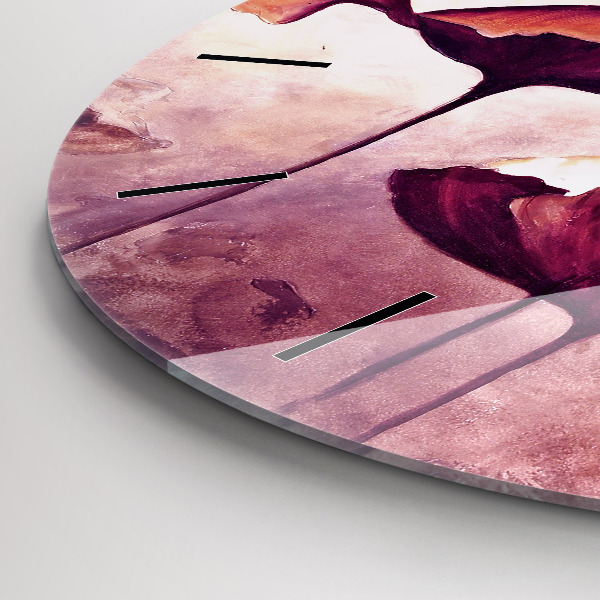 Kerek fali üvegóra Virágzó mák