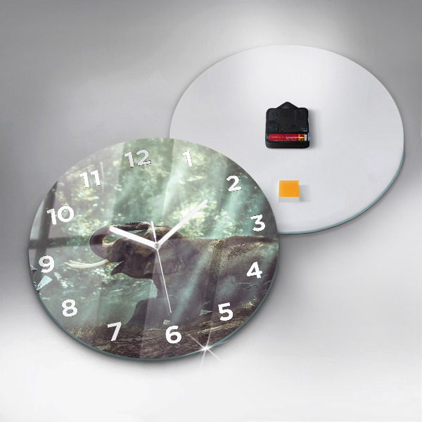 Kerek fali üvegóra Egy fiú könyvet olvas