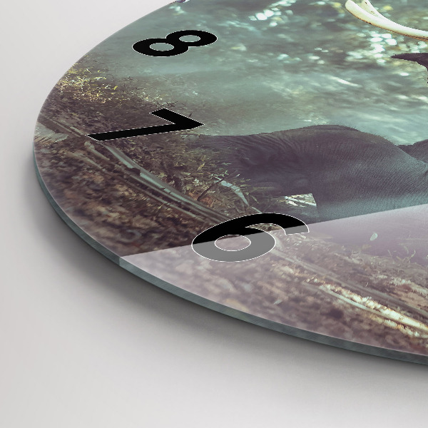 Kerek fali üvegóra Egy fiú könyvet olvas