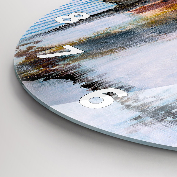 Kerek fali üvegóra Absztrakció