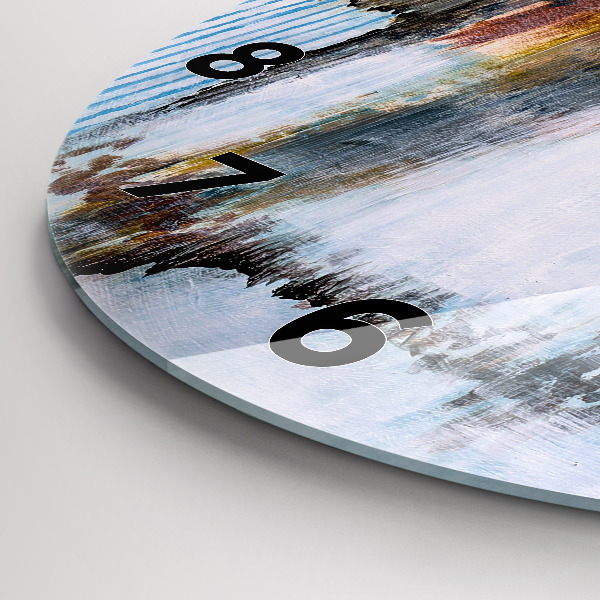 Kerek fali üvegóra Absztrakció