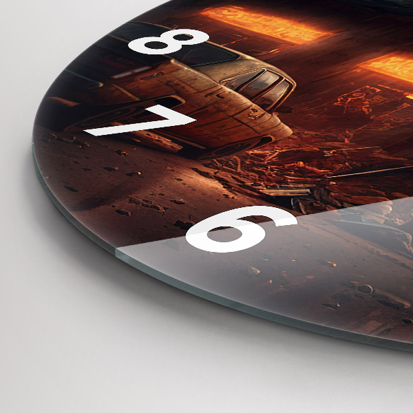 Kerek fali üvegóra Apokaliptikus épület