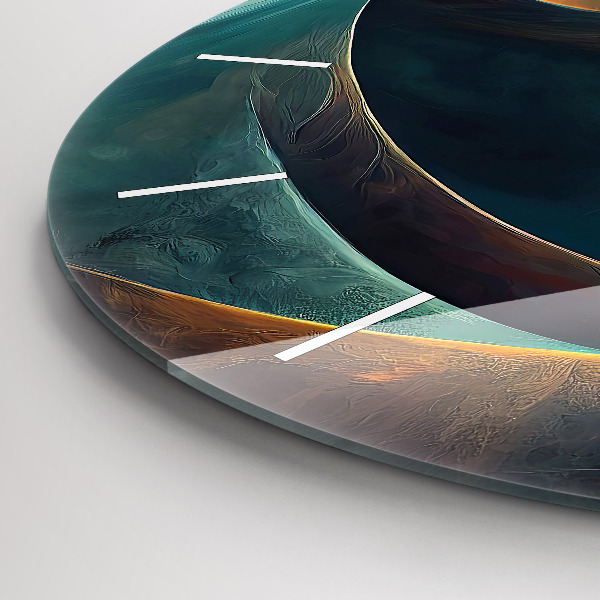 Kerek fali üvegóra Folyó vízesés