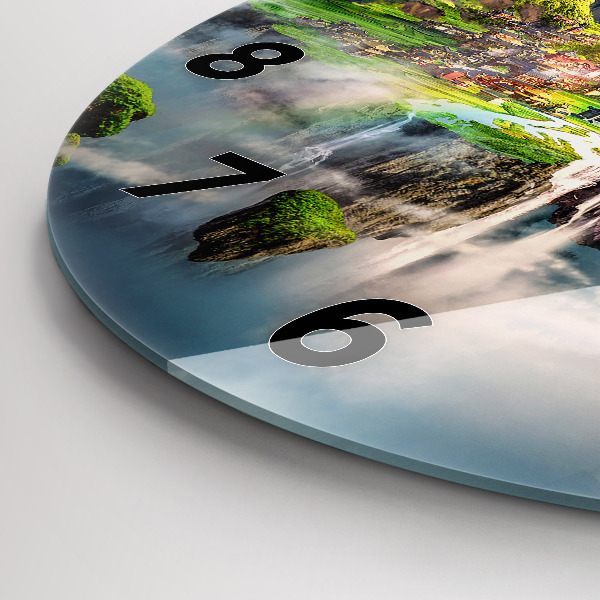 Kerek fali üvegóra Kínai fantázia