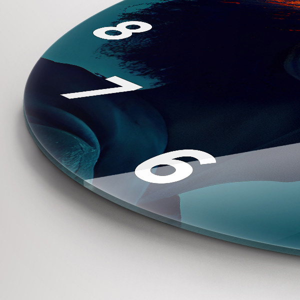 Kerek fali üvegóra Futurisztikus világ