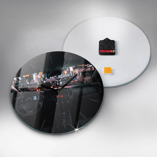 Kerek fali üvegóra Autó Tokióban