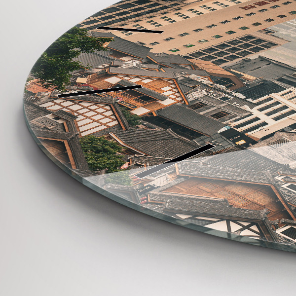 Kerek fali üvegóra Chongqing óvárosa