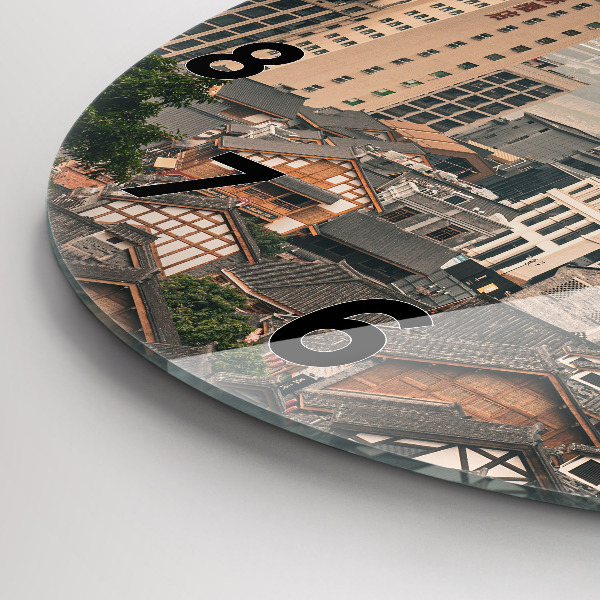 Kerek fali üvegóra Chongqing óvárosa