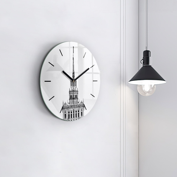 Kerek fali üvegóra Kultúra és Tudomány Palotája