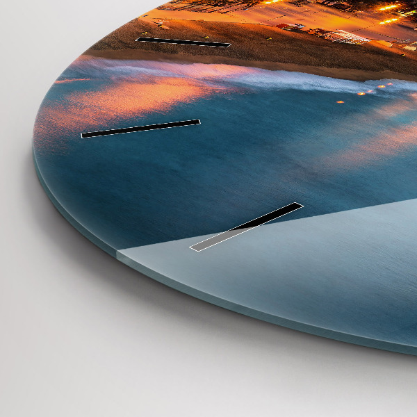 Kerek fali üvegóra Barcelona Beach