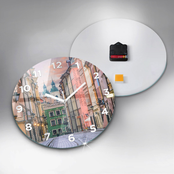 Kerek fali üvegóra Óváros Varsóban