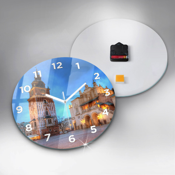 Kerek fali üvegóra Fő piactér Krakkóban