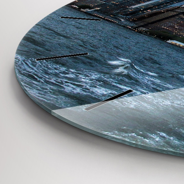 Kerek fali üvegóra New York-i panoráma