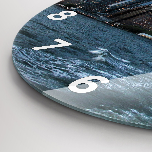 Kerek fali üvegóra New York-i panoráma