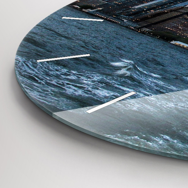 Kerek fali üvegóra New York-i panoráma