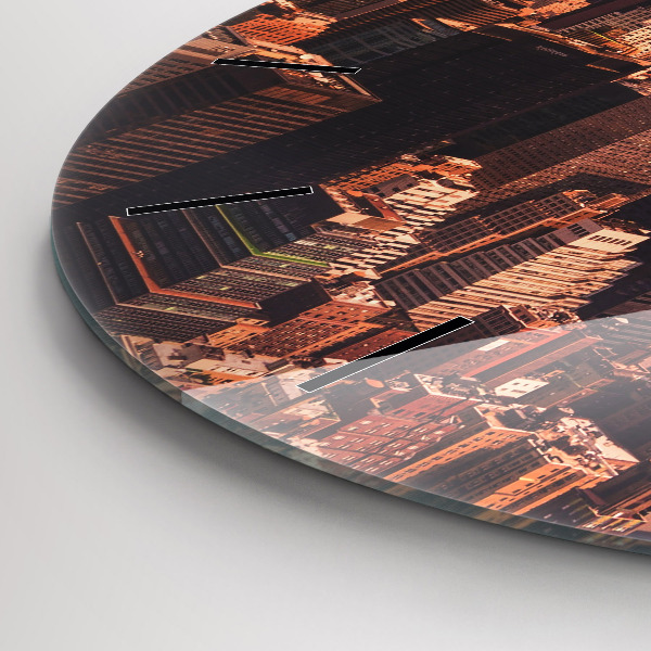 Kerek fali üvegóra Panoráma a város nyugati felére