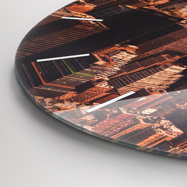 Kerek fali üvegóra Panoráma a város nyugati felére